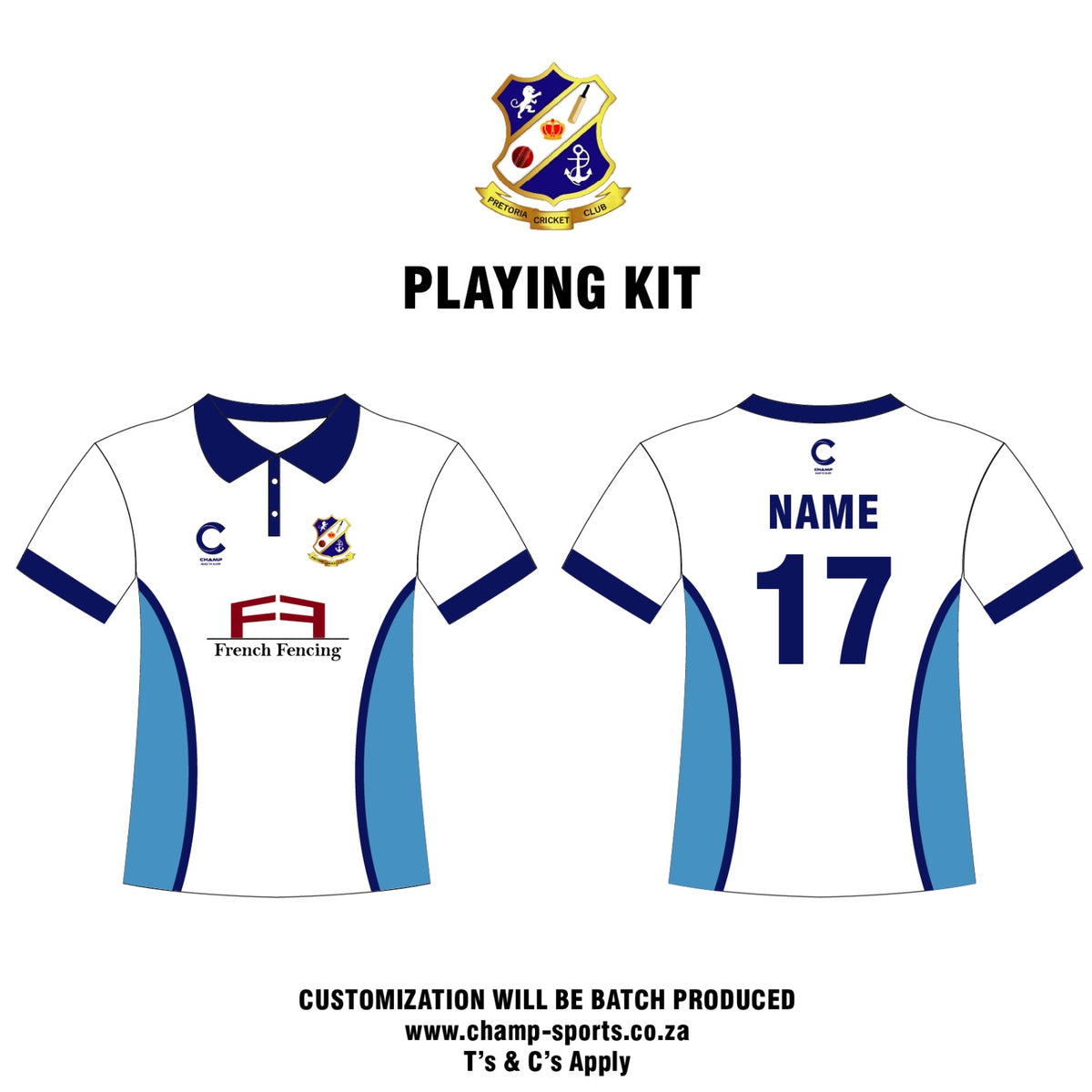 Pretoria CC – Playing Shirt