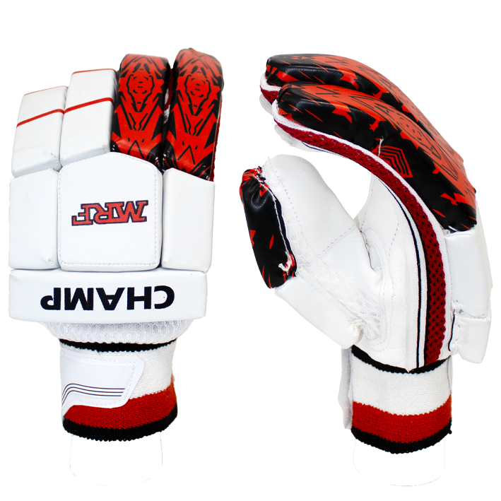 MRF CHAMP Junior Batting Gloves – Red and White – Junior – Youth