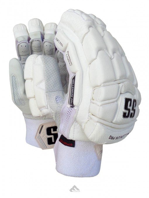 SS Millenium Pro Batting Gloves – Adults / Youth / Boys – RH – White