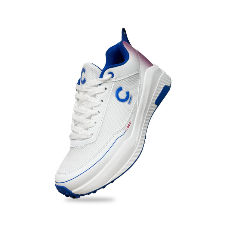Champ C300 Rubber – Cricket Shoes – White and Blue