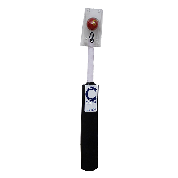 Champ Plastic Bat and Ball – Blue and White