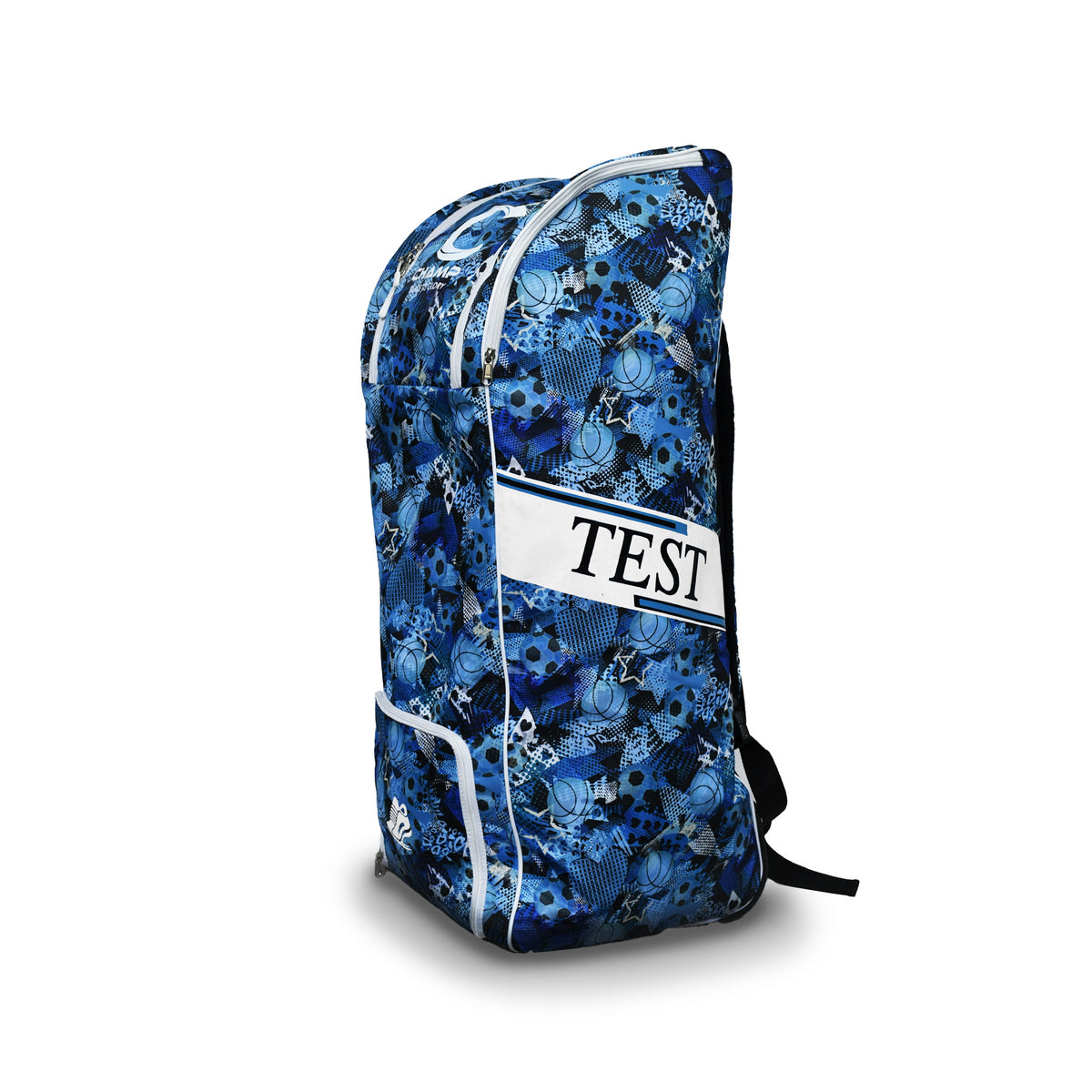 Champ TEST Duffle Wheelie – Kit Bag – Blue Sport Abstract