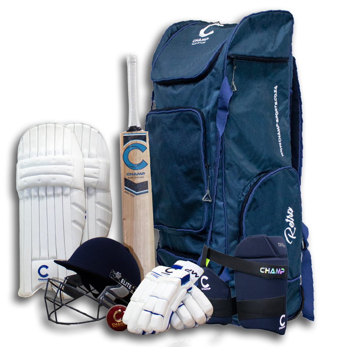 Champ Test Pro 1.0 Full Kit Combo – Blue – Size 5/6/Harrow- RH