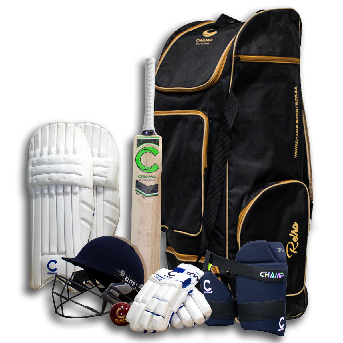 Champ Test Pro 1.0 Full Kit Combo – Green Size 5/6/Harrow- RH