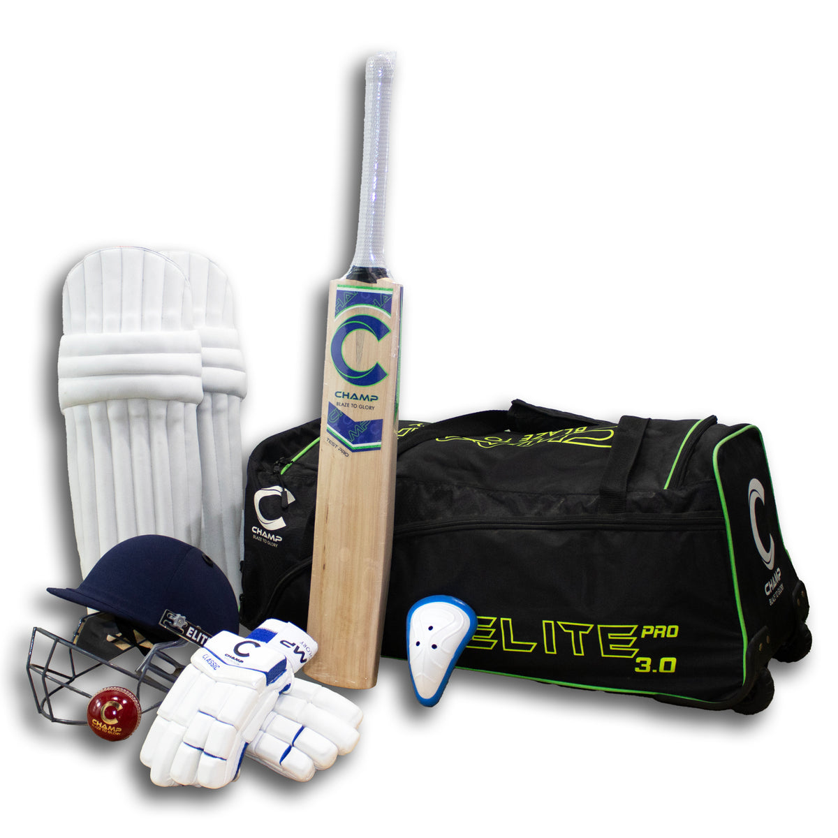 Champ Test Pro Full Kit Combo – Blue/Green – Size 5/6 – RH