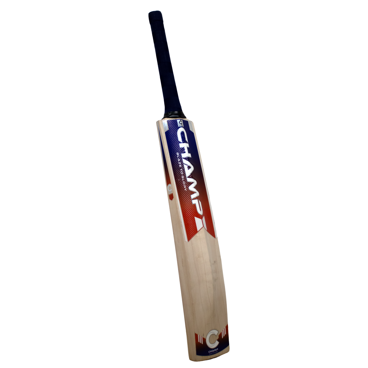 Champ Elite English Willow Cricket Bat – Blue and Red – Short Blade