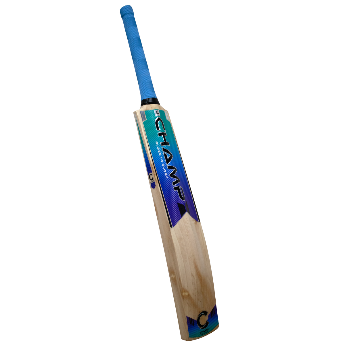 Champ Elite English Willow Cricket Bat – Blue and Purple – Short Blade