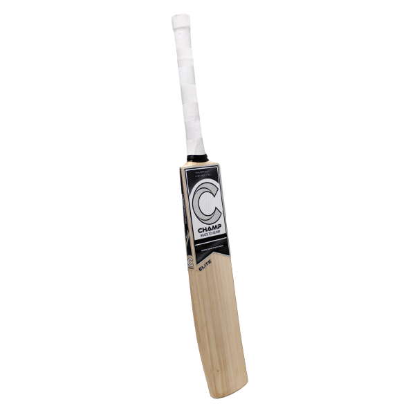 Champ Colt ELITE 2025 English Willow Cricket Bat – Size 2 – Black and White