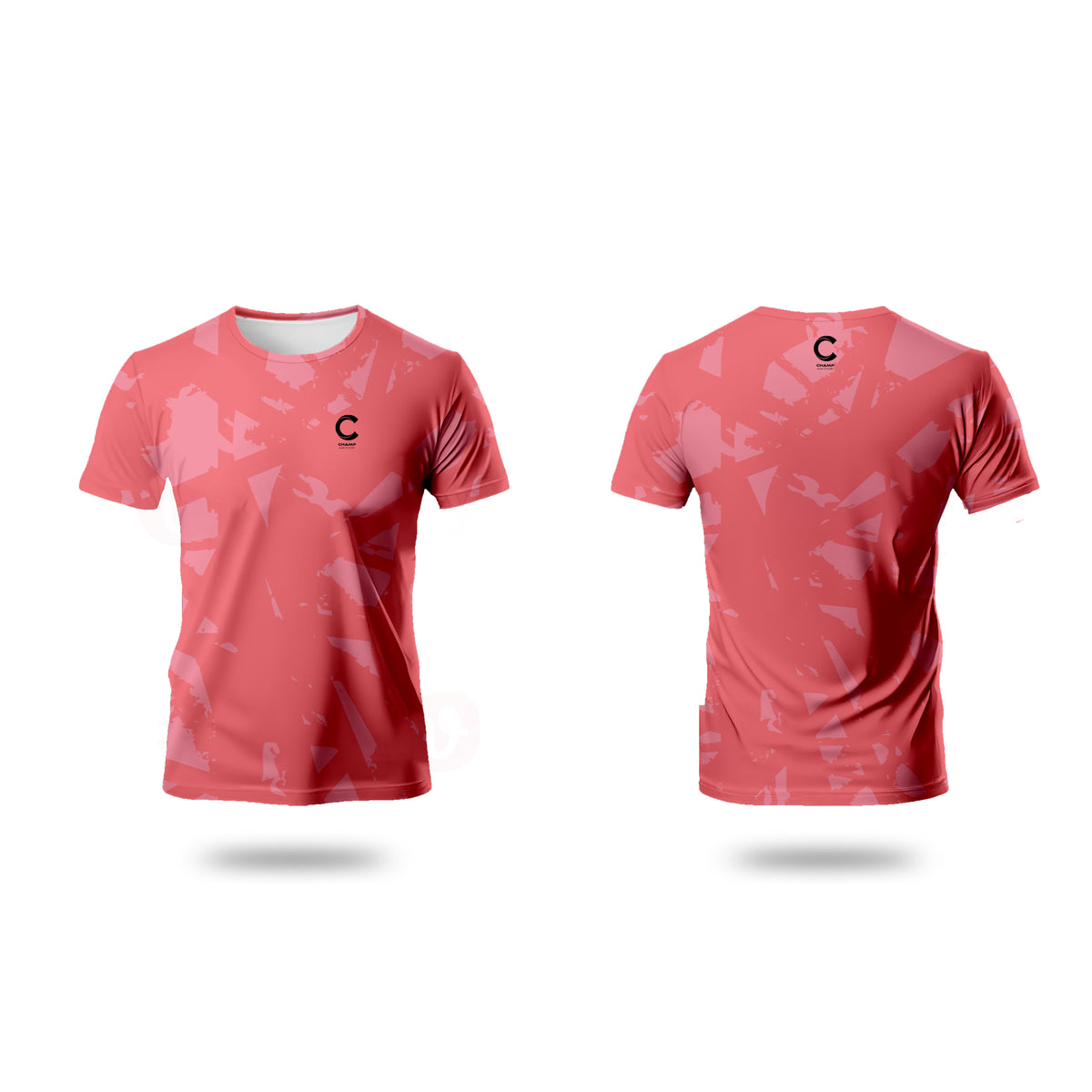 Champ Training/Playing T- Shirt – Pink Abstract 1.0