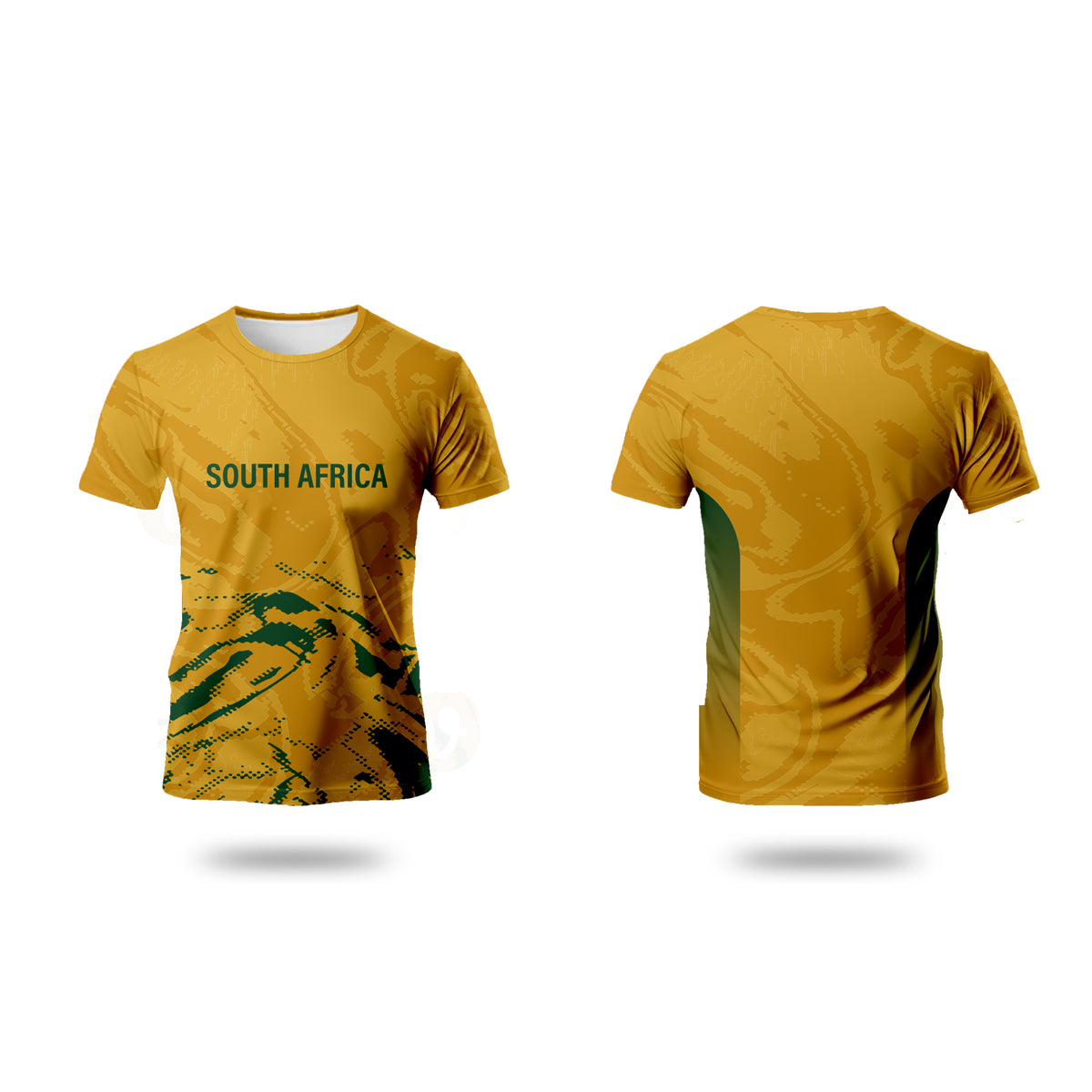 South African Supporters T – Shirt – Yellow and Green