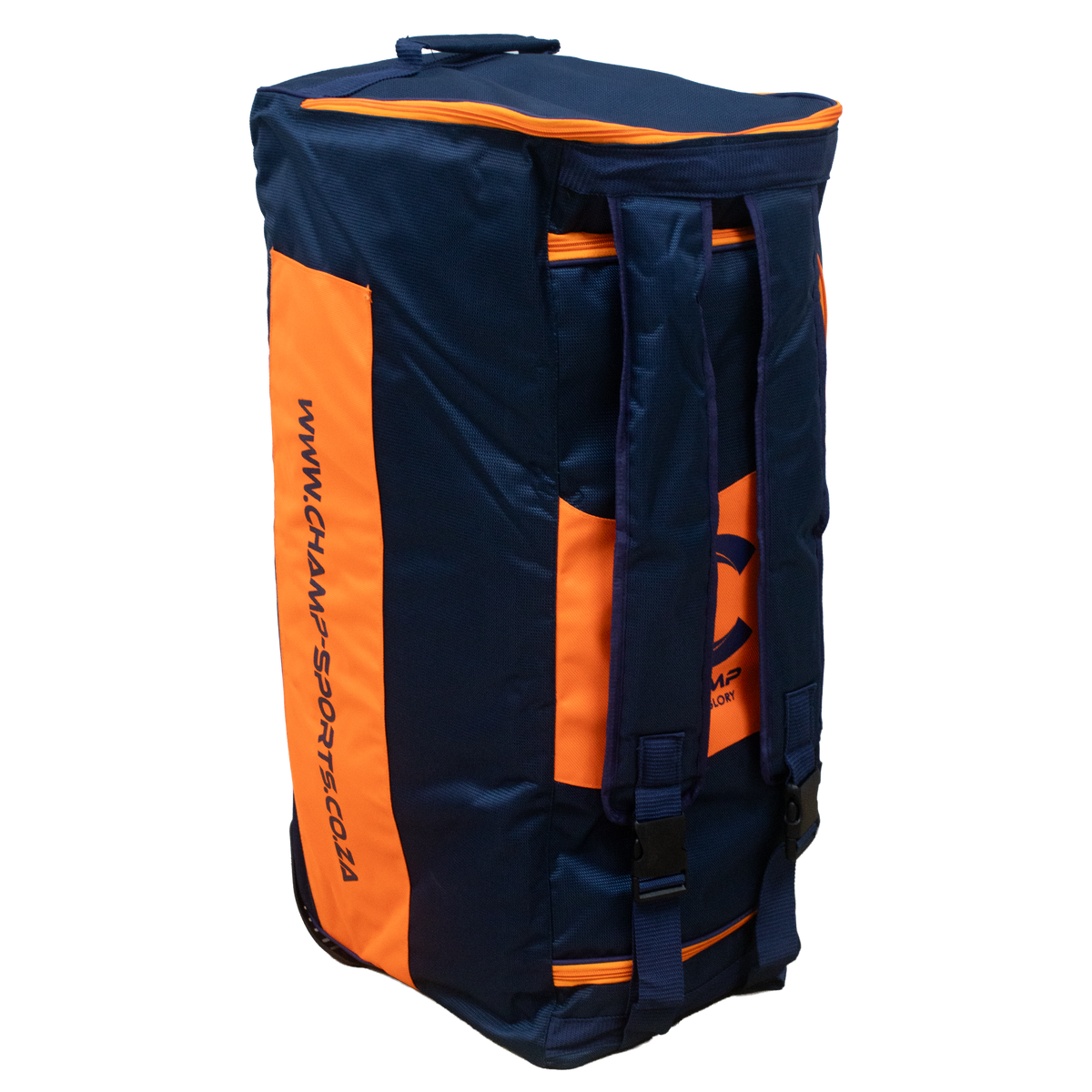 Champ Elite 26 Junior Duffle Wheelie – Orange and Navy