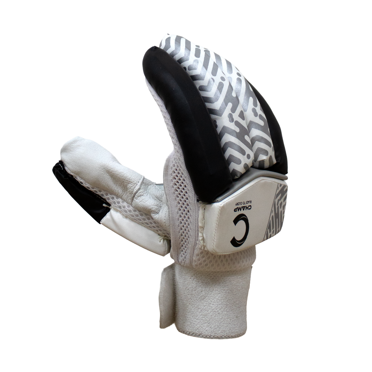 Champ Elite 1.0 26 Batting Gloves – Black and White