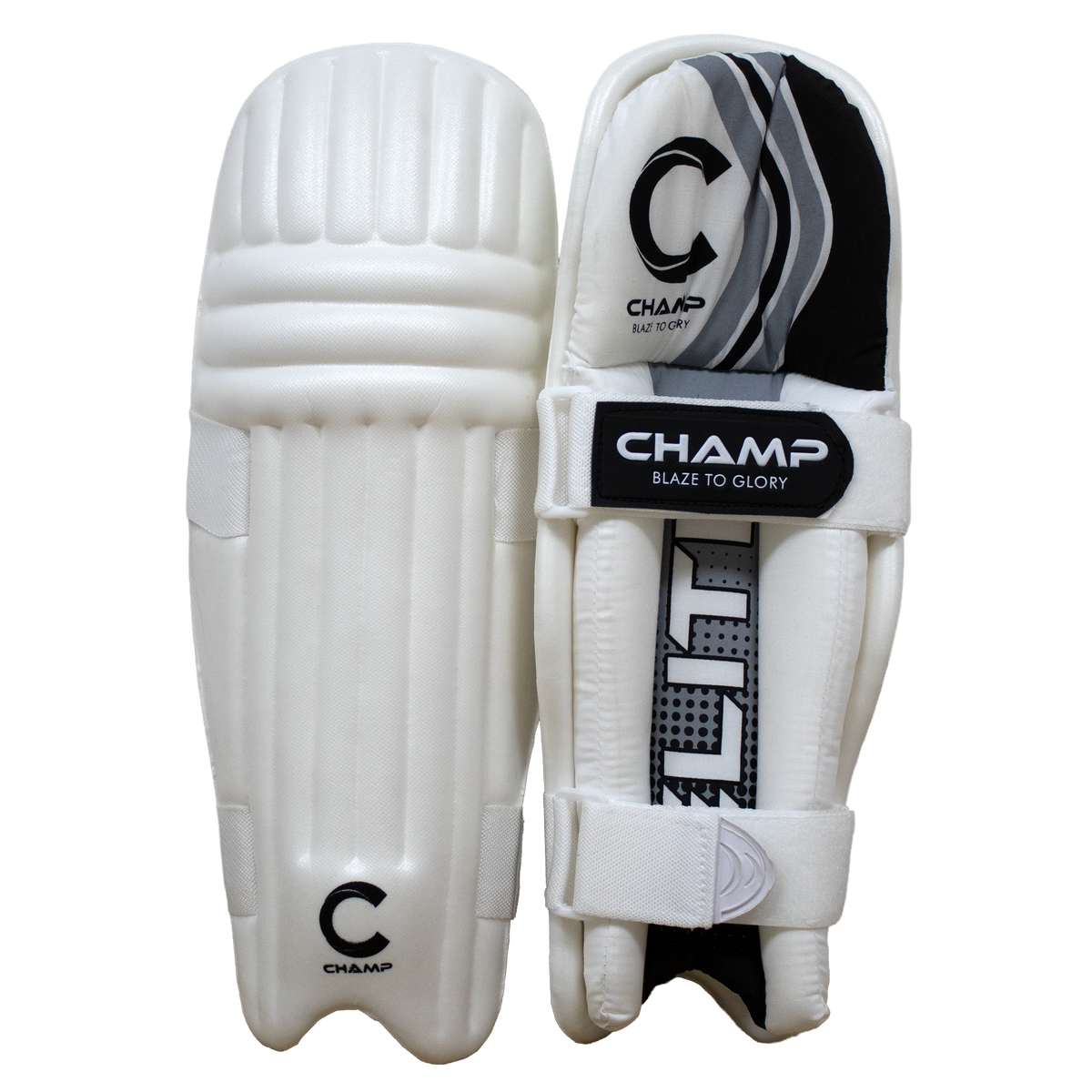 Champ Elite Moulded 26 – Light Weight – Pads – Ambidextrous – Black and White – S.Junior