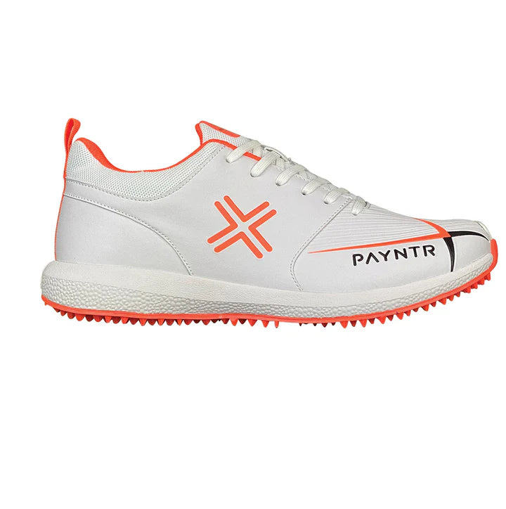 Payntr V Cricket Rubber Shoes – Orange and White