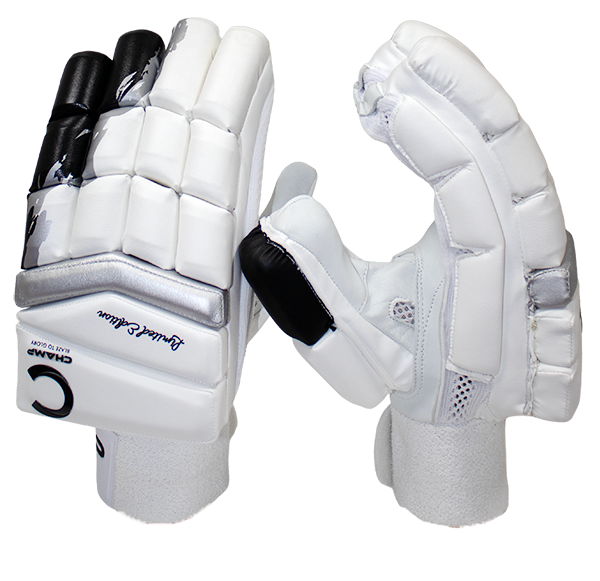 Champ Limited Edition Batting Gloves Black and White – Junior – Youth – Adult – Large Adult