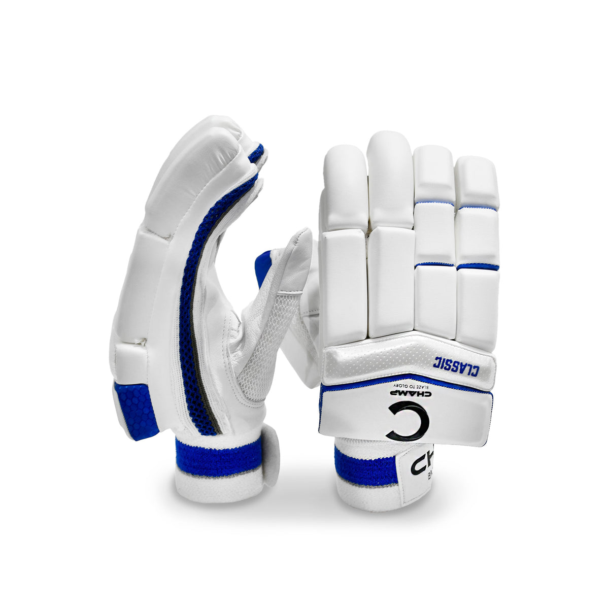Champ Classic Batting gloves – White / Blue