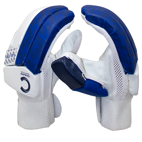 Champ Junior Elite Batting Gloves – Royal Blue and White – Youth