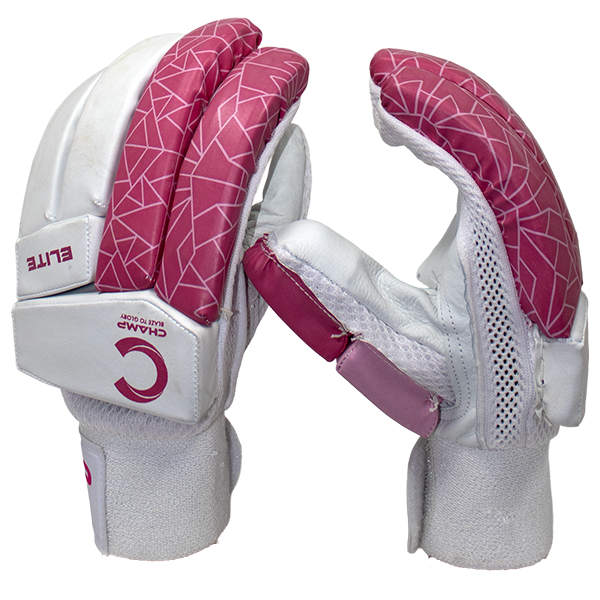 Champ Junior Elite Batting Gloves – Pink and White – S. Junior – Junior – Youth