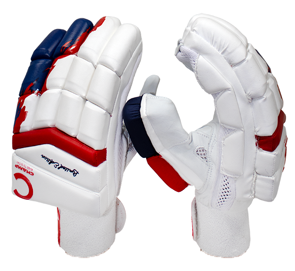 Champ Limited Edition Batting Gloves Blue and Red – Junior – Youth – Adult – Large Adult
