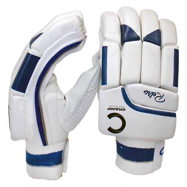 Champ Retro Batting Gloves Royal Blue and White – Junior – Youth – Adult