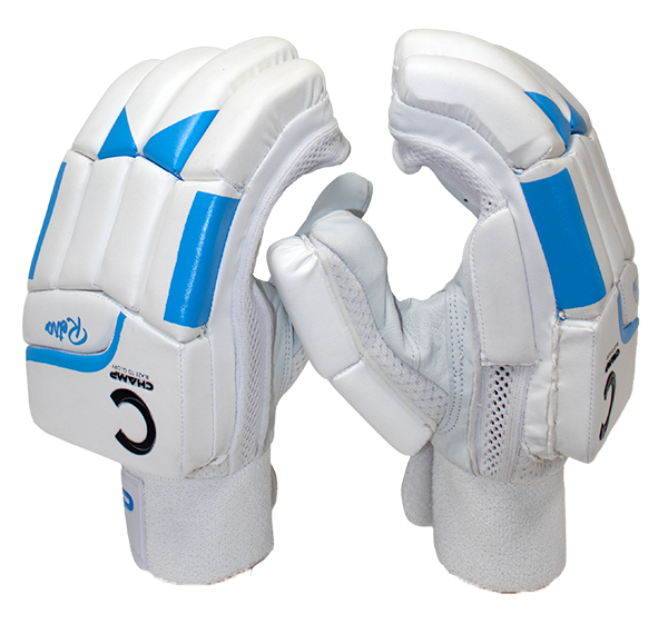 Champ Retro Batting Gloves Sky Blue and White – Junior – Youth – Adult