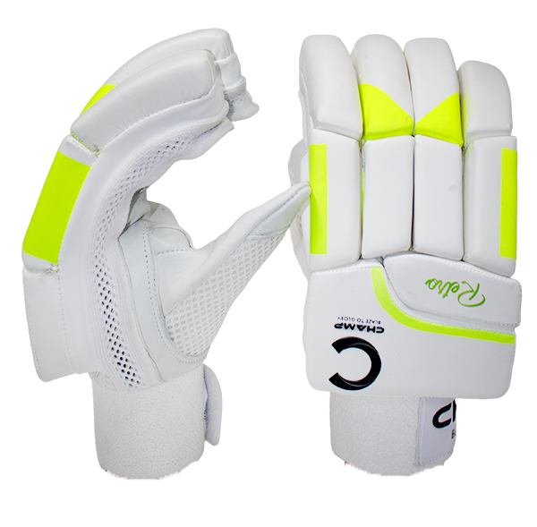 Champ Retro Batting Gloves Neon Yellow and White – Junior – Youth – Adult