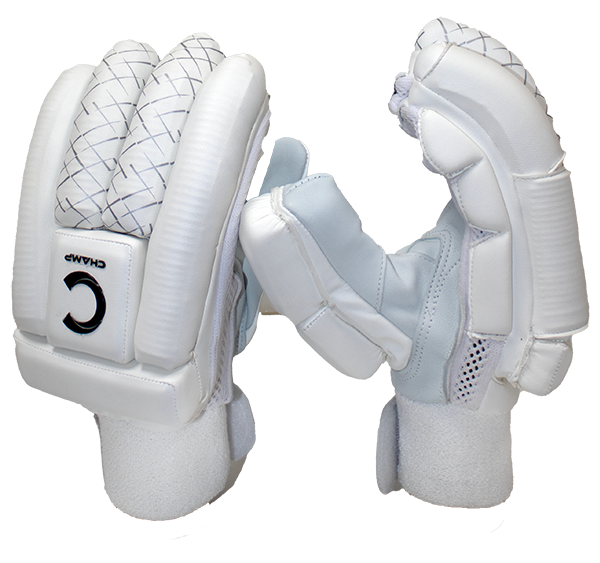 Champ Test Batting gloves 2025 – Silver and White – Youth – Adult
