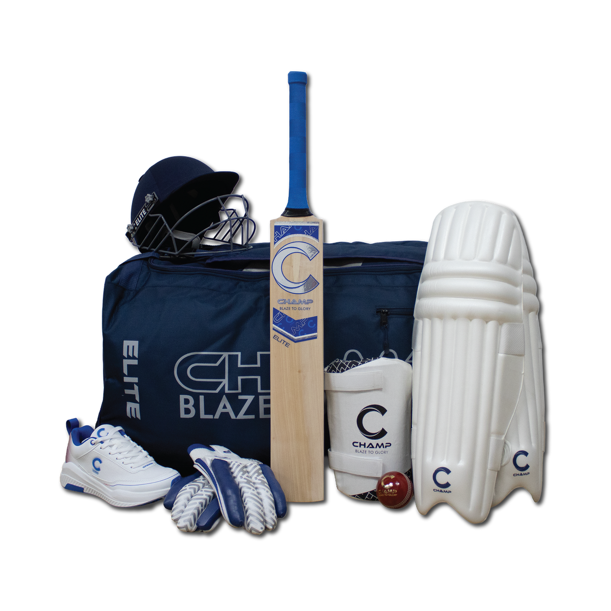 Champ Junior Full Kit Combo 26 – Blue and Silver – Junior – size 4/5