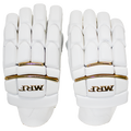 MRF Genius Emperor Batting Gloves – White Gold – Adult RH