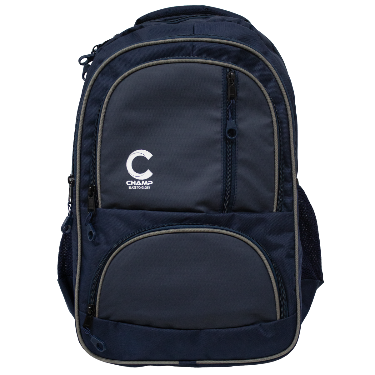 Champ Premium Backpack – Navy and Grey