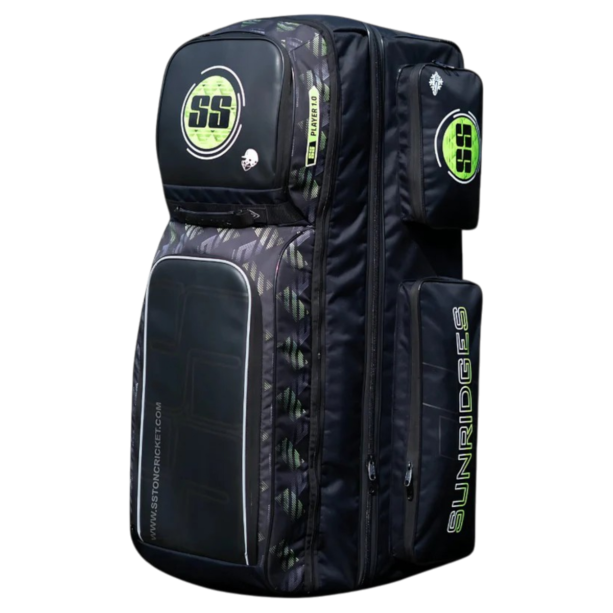 SS Player 1.0 Wheelie Kit Bag – Black and Green