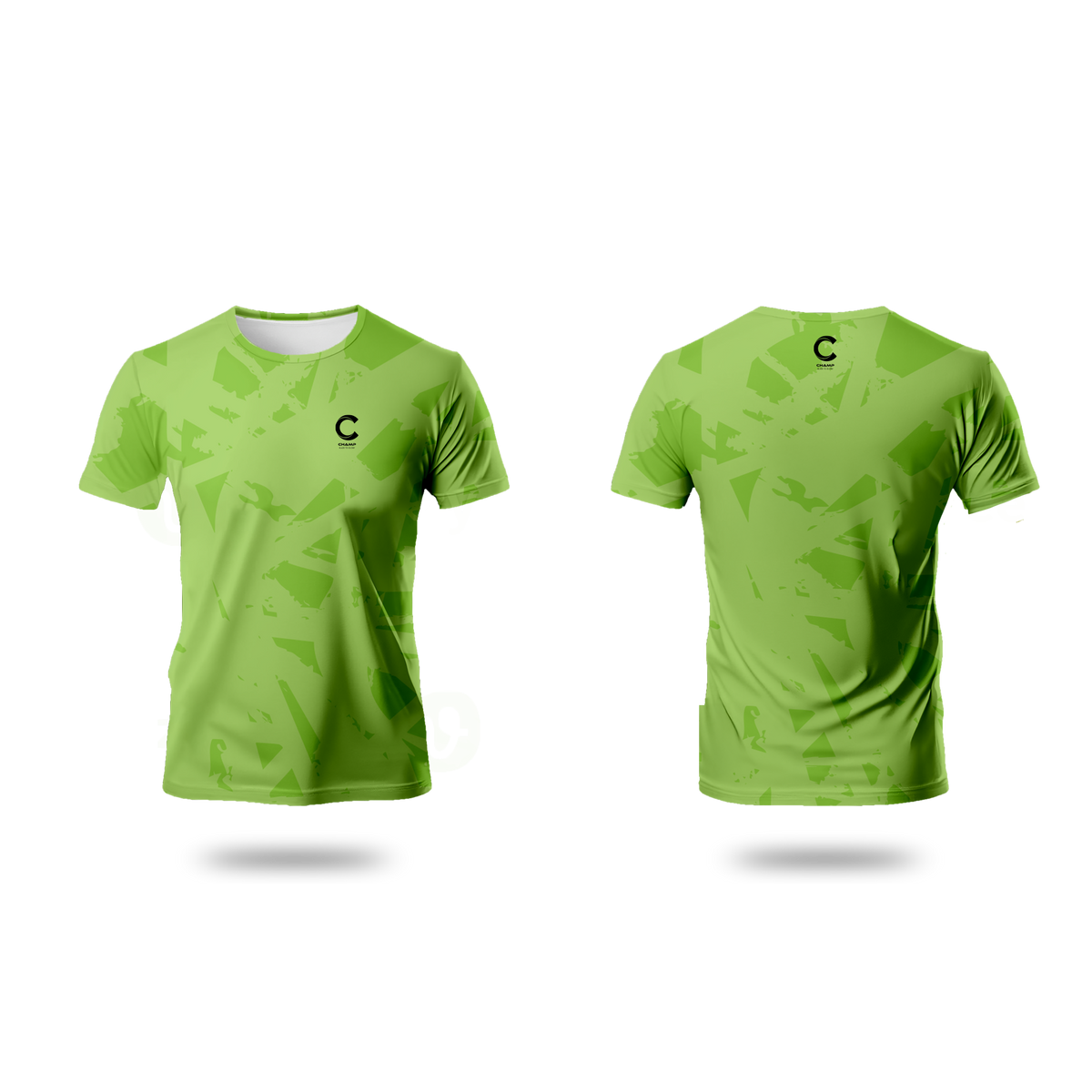 Champ Training T- Shirt – Green Abstract