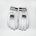 KG MATRIX Batting Gloves 2023 – White Gold – RH – SMALL MEN – YOUTH – JUNIOR