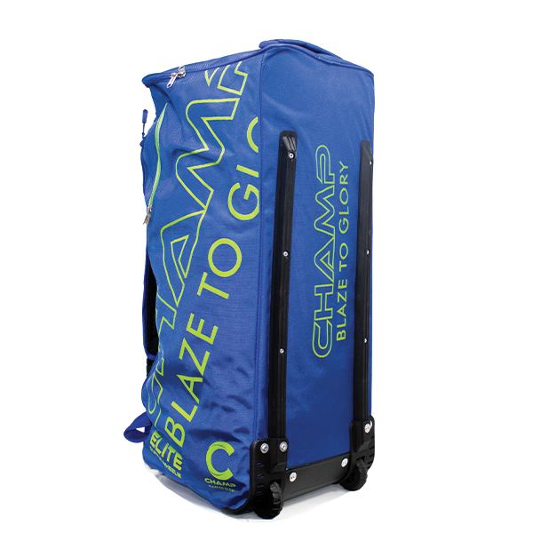 Champ Elite Junior Duffle Wheelie – Royal Blue and Green