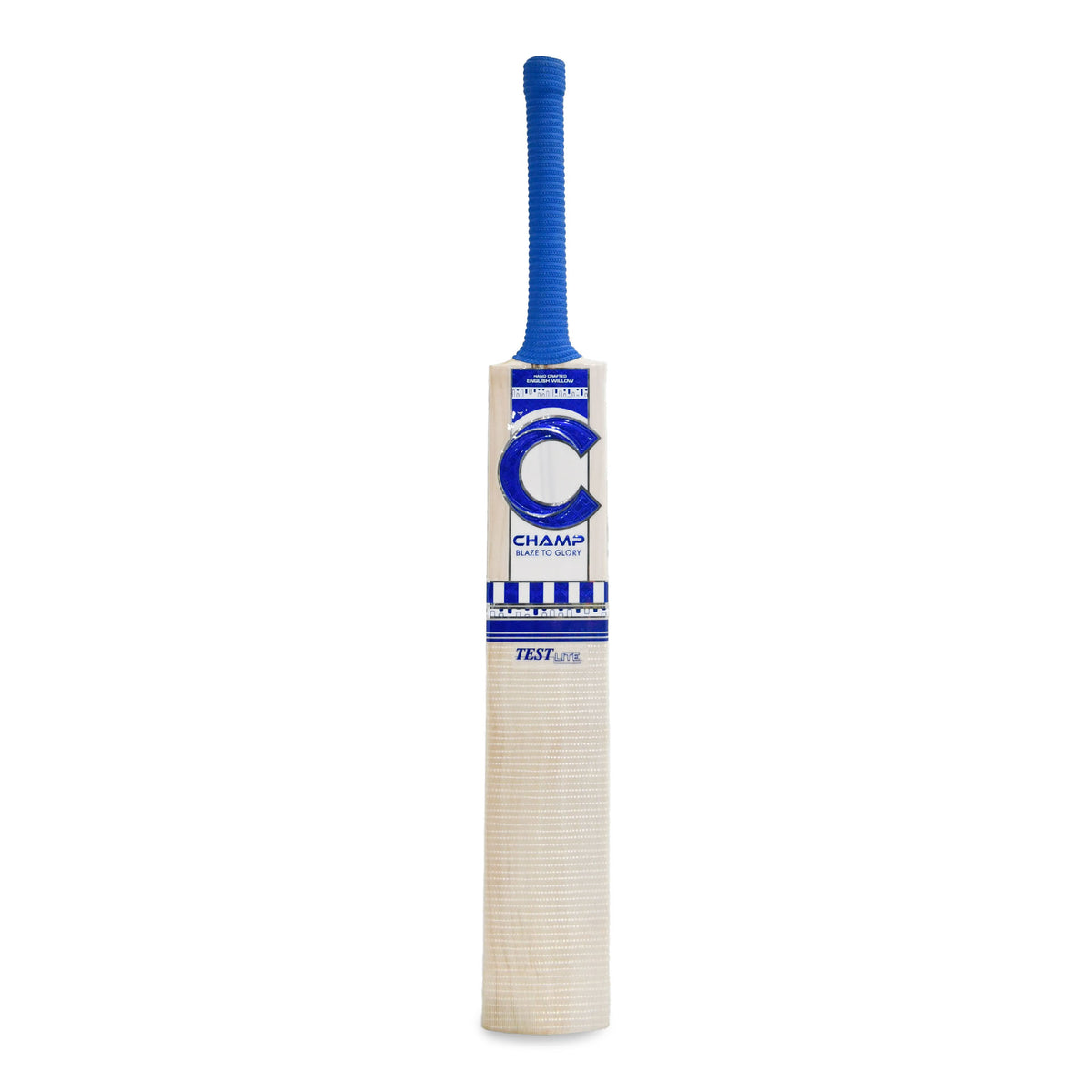 Champ Test Lite English Willow Cricket Bat – Size Harrow – Royal Blue