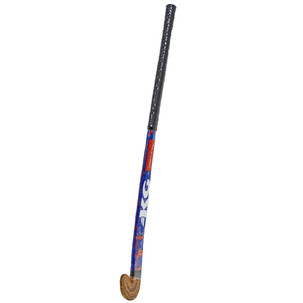 KG Wooden Hockey Stick – Blue and Red