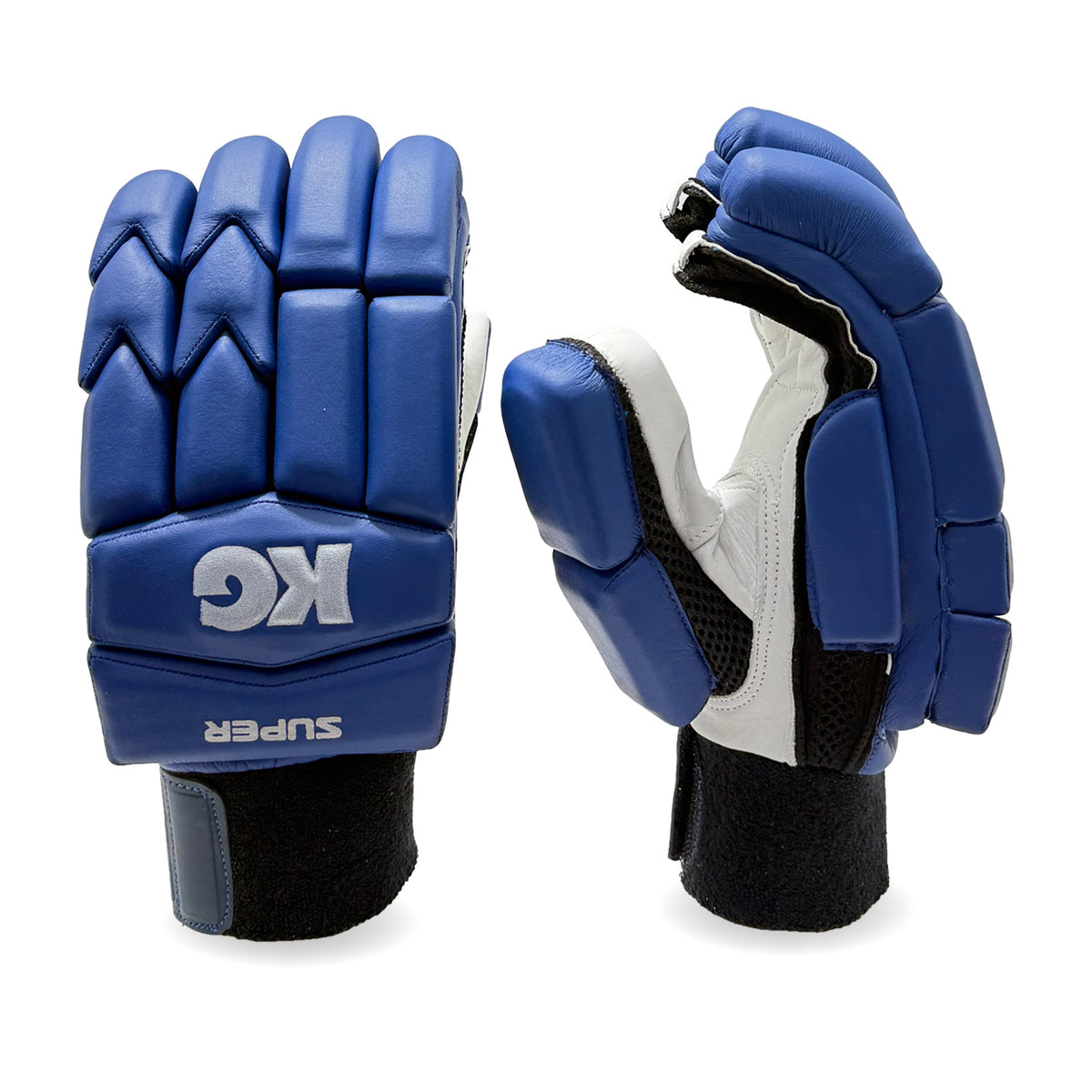 KG Super Batting Gloves – Blue – Adult – RH