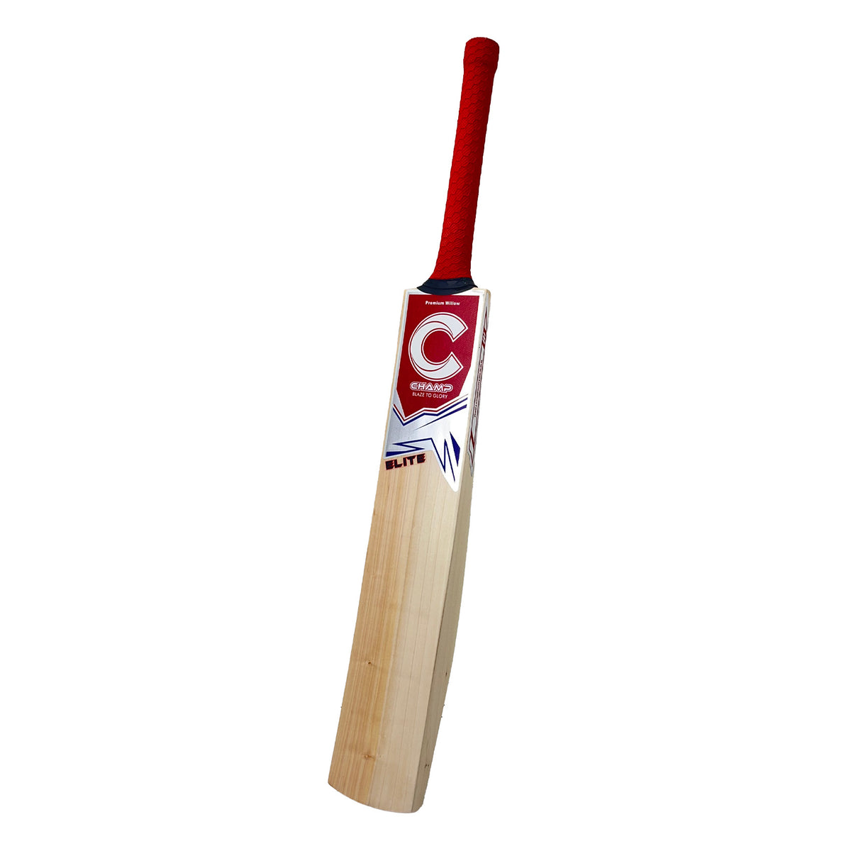 Champ ELITE Cricket Bat (2025) – Red and Blue – Size 4