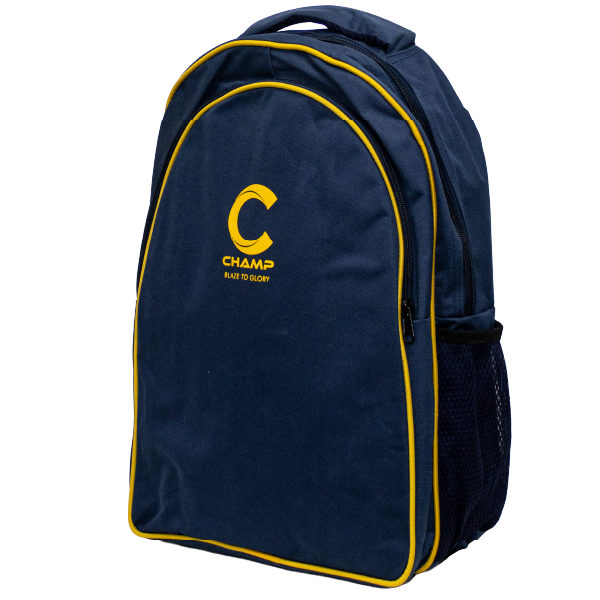 Champ 2025 Backpack-Navy and Yellow