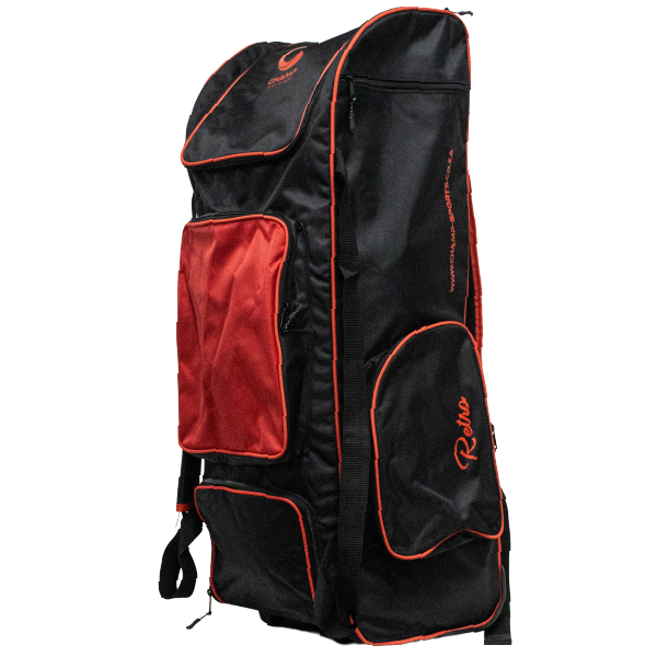 Champ Retro 2025 Duffle Wheelie-Black and Red