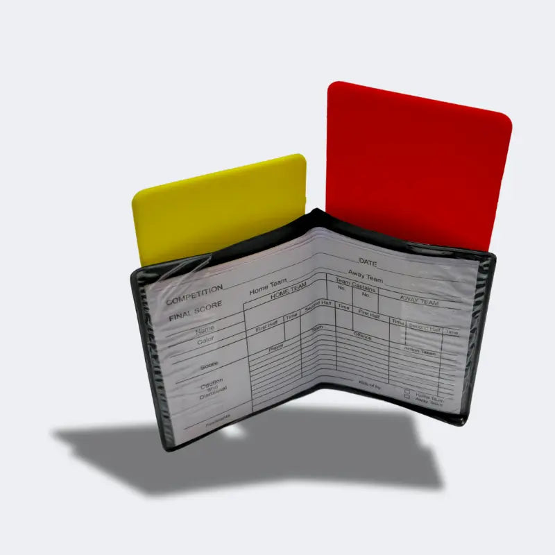 Admiral Red and Yellow Referee Wallet Cards Set