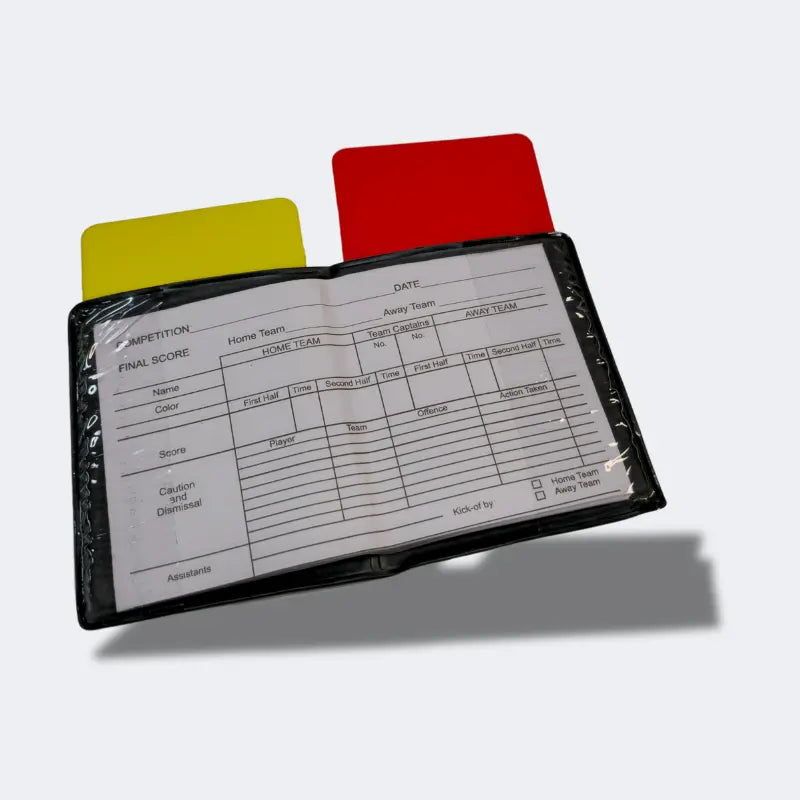 Admiral Red and Yellow Referee Wallet Cards Set