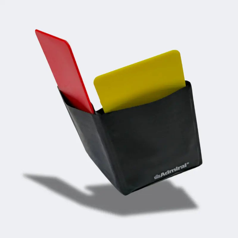 Admiral Red and Yellow Referee Wallet Cards Set