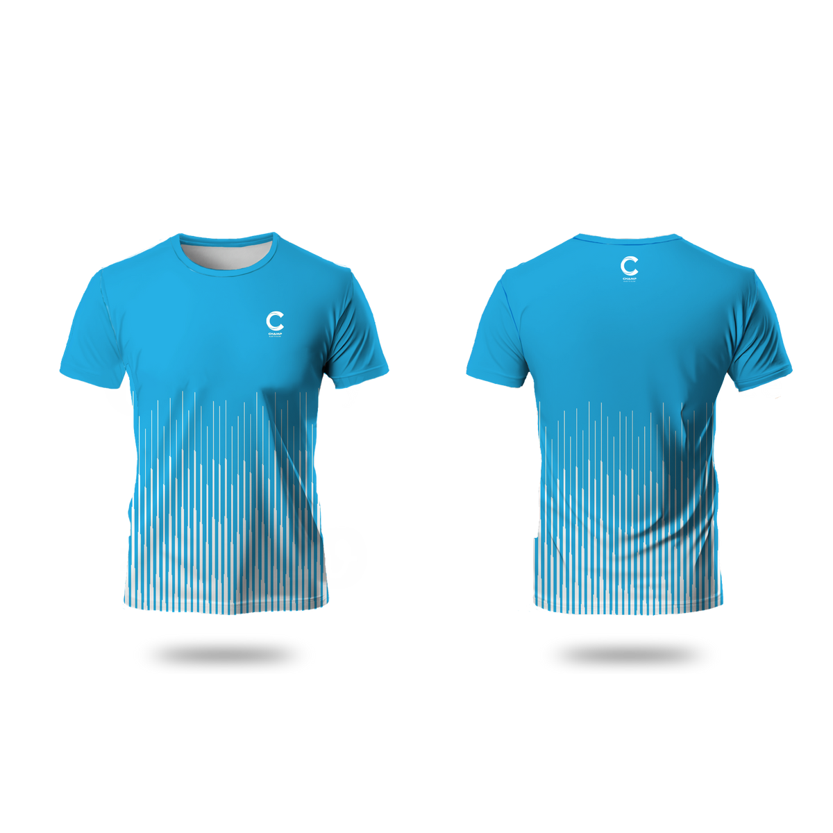Champ Training T- Shirt – Blue and White