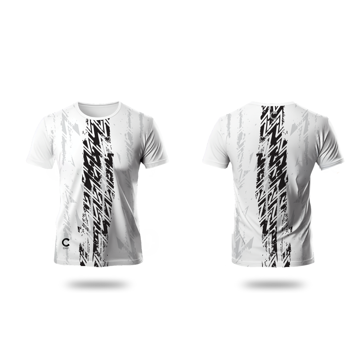 Champ Training T- Shirt – Black and White Grunge