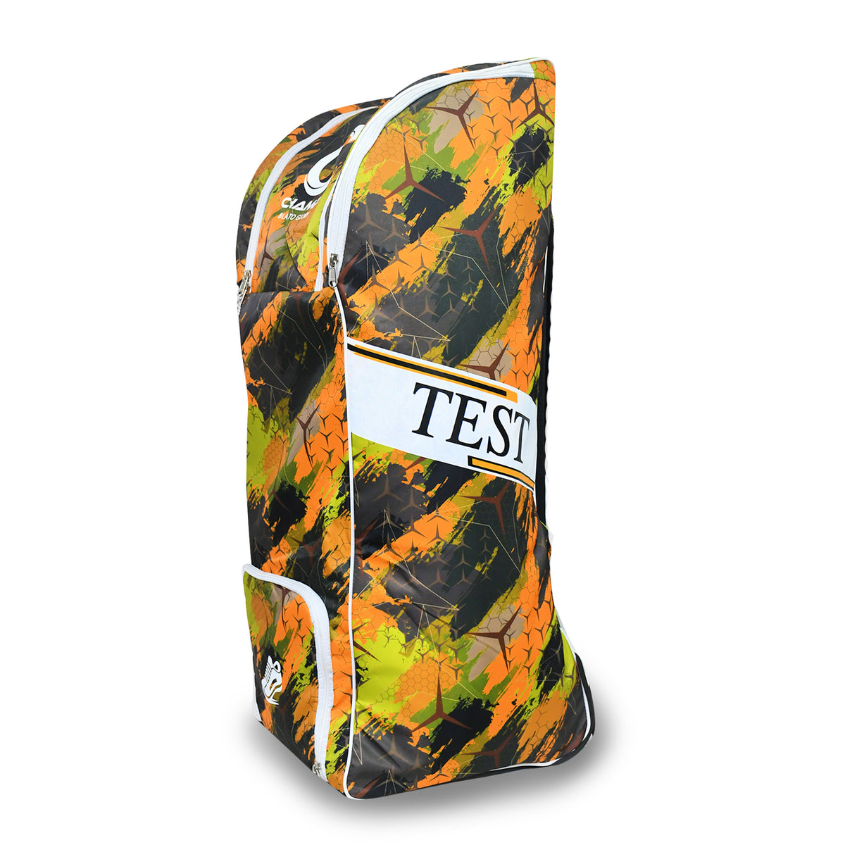 Champ TEST Duffle Wheelie – Kit Bag – Orange Green Abstract