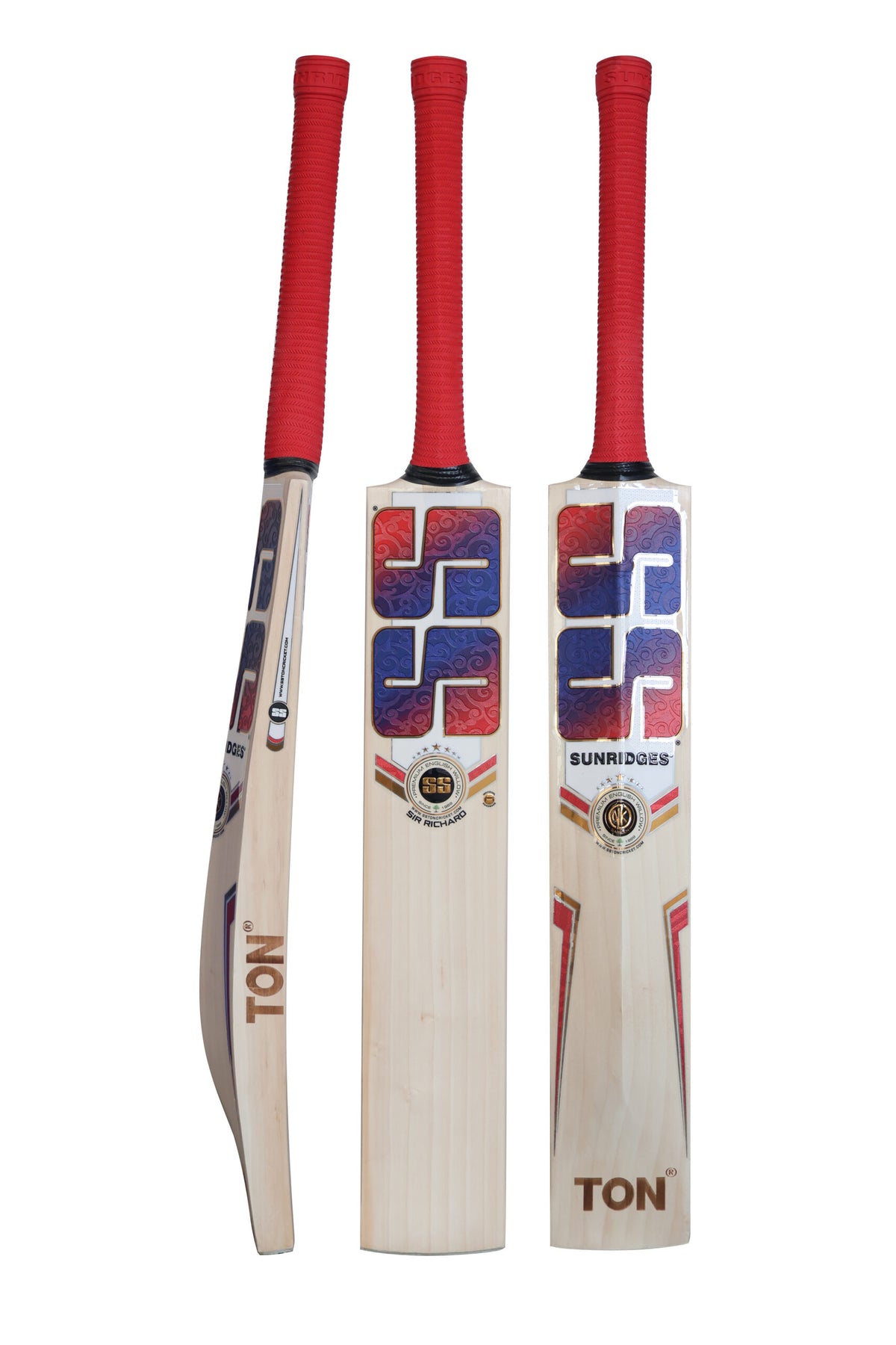 SS Sir Richard English Willow Cricket Bat -Long Blade Bat