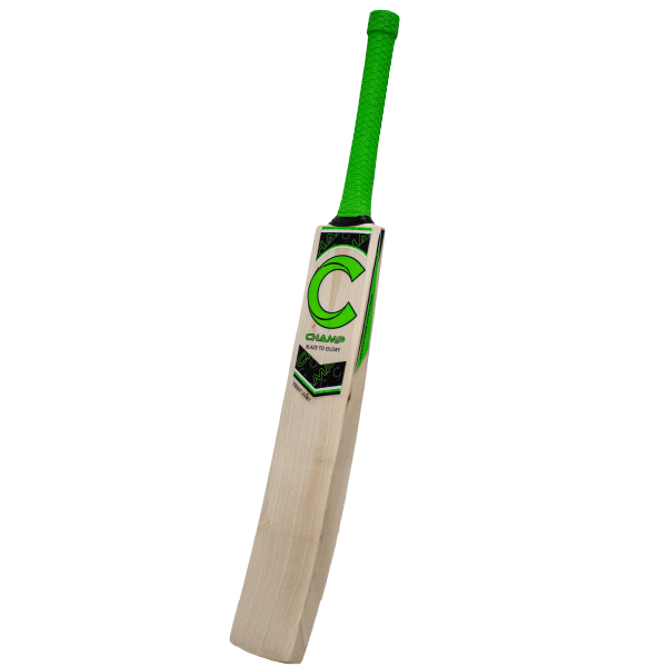 Champ Test Pro 2025 English Willow Cricket Bat – Green – Size 6
